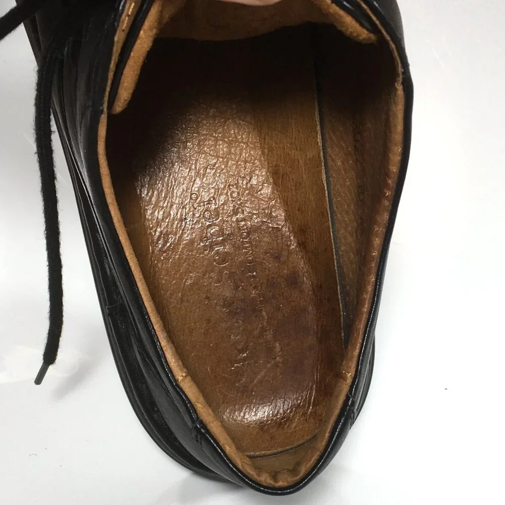Josef Seibel Black Leather Lace-Up Derby